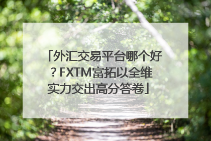 外汇交易平台哪个好？FXTM富拓以全维实力交出高分答卷