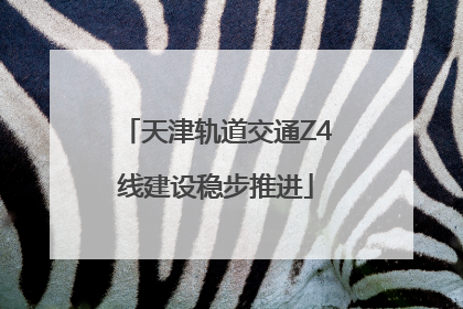 天津轨道交通Z4线建设稳步推进