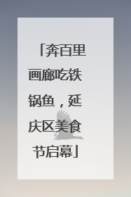 奔百里画廊吃铁锅鱼，延庆区美食节启幕
