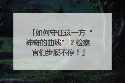 如何守住这一方“神奇的曲线”？检察官们步履不停！