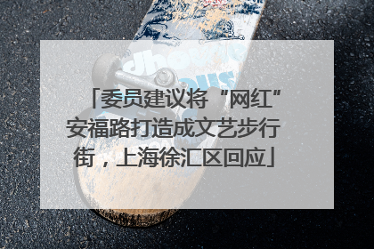 委员建议将“网红”安福路打造成文艺步行街，上海徐汇区回应