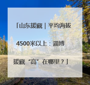 山东援藏｜平均海拔4500米以上：淄博援藏“高”在哪里？
