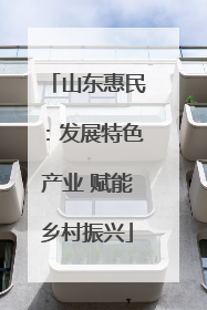 山东惠民：发展特色产业 赋能乡村振兴