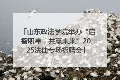 山东政法学院举办“启智职享，共赢未来”2025法律专场招聘会