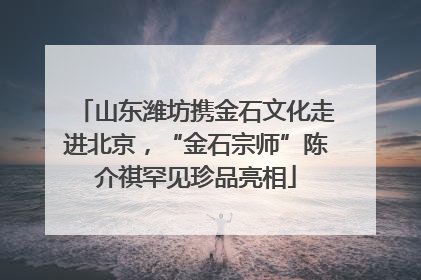 山东潍坊携金石文化走进北京，“金石宗师”陈介祺罕见珍品亮相