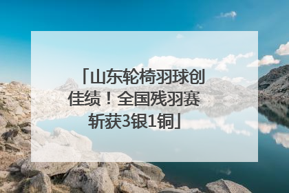 山东轮椅羽球创佳绩！全国残羽赛斩获3银1铜
