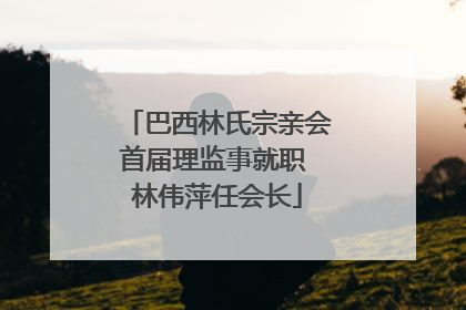 巴西林氏宗亲会首届理监事就职 林伟萍任会长
