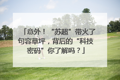 意外！“苏超”带火了句容草坪，背后的“科技密码”你了解吗？