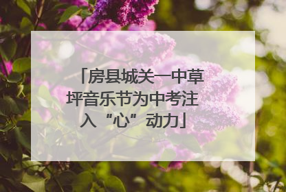 房县城关一中草坪音乐节为中考注入“心”动力