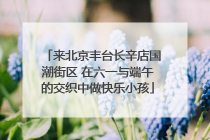 来北京丰台长辛店国潮街区 在六一与端午的交织中做快乐小孩