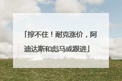 撑不住！耐克涨价，阿迪达斯和彪马或跟进