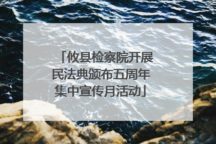 攸县检察院开展民法典颁布五周年集中宣传月活动