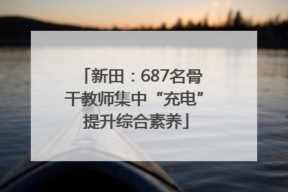 新田：687名骨干教师集中“充电” 提升综合素养