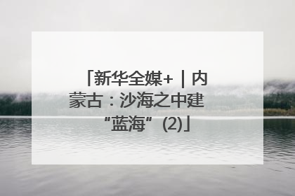 新华全媒+｜内蒙古：沙海之中建“蓝海”(2)