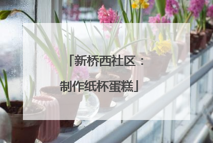 新桥西社区：制作纸杯蛋糕