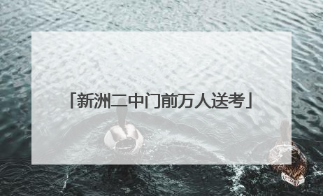 新洲二中门前万人送考