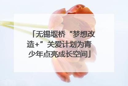 无锡堰桥“梦想改造+”关爱计划为青少年点亮成长空间
