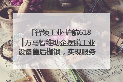 智领工业·护航618┃万马智维助企摆脱工业设备售后枷锁，实现服务与效能价值共振！