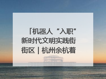 机器人“入职”新时代文明实践街街区｜杭州余杭着力提升城市精细化智能化管理水平