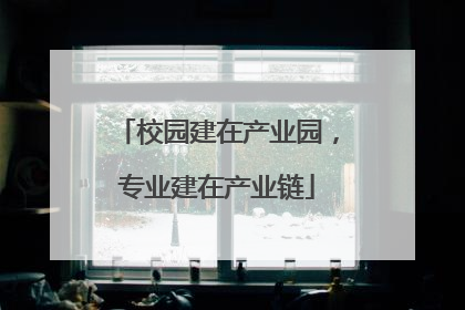 校园建在产业园，专业建在产业链