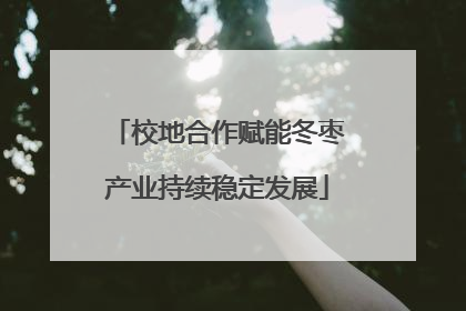 校地合作赋能冬枣产业持续稳定发展