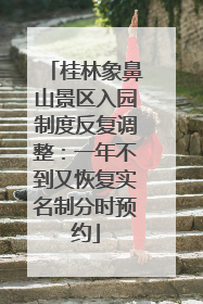桂林象鼻山景区入园制度反复调整：一年不到又恢复实名制分时预约