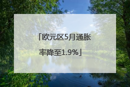 欧元区5月通胀率降至1.9%