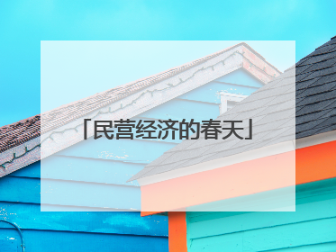 民营经济的春天