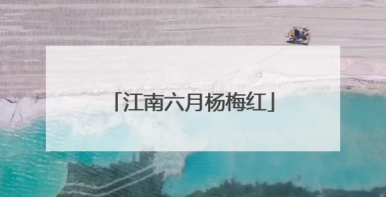 江南六月杨梅红