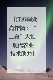 江苏建湖高作镇：“三夏”大忙 现代农业技术助力