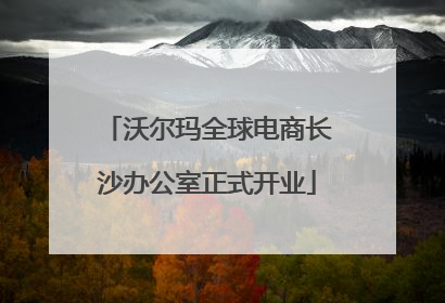 沃尔玛全球电商长沙办公室正式开业
