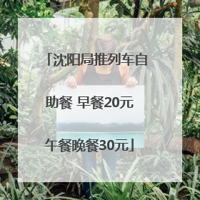 沈阳局推列车自助餐 早餐20元午餐晚餐30元