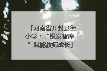河南省开封县街小学：“银发智库”赋能教师成长