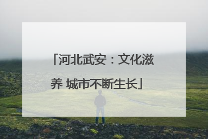 河北武安：文化滋养 城市不断生长