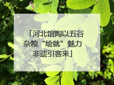 河北馆陶以五谷杂粮“绘就”魅力非遗引客来