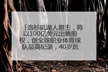 洛杉矶湖人易主，将以100亿美元出售股权，创全球职业体育球队最高纪录，40岁詹姆斯：还没打算退役