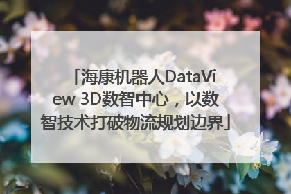 海康机器人DataView 3D数智中心，以数智技术打破物流规划边界