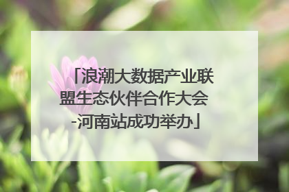 浪潮大数据产业联盟生态伙伴合作大会-河南站成功举办