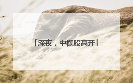 深夜，中概股高开