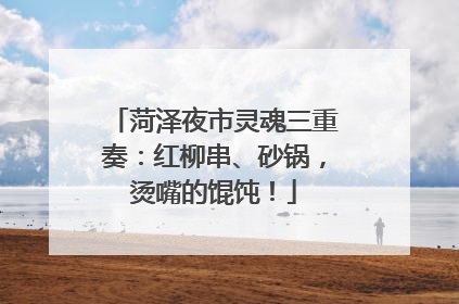 菏泽夜市灵魂三重奏：红柳串、砂锅，烫嘴的馄饨！