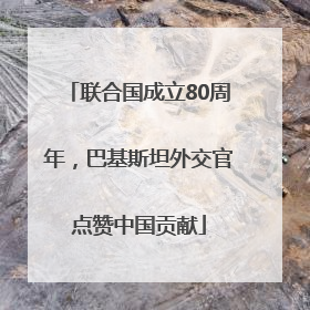 联合国成立80周年，巴基斯坦外交官点赞中国贡献