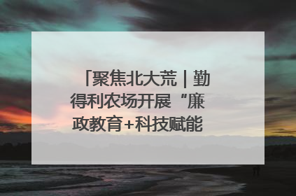 聚焦北大荒｜勤得利农场开展“廉政教育+科技赋能”主题党日活动
