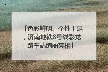 色彩鲜明、个性十足，济南地铁8号线彩龙路车站绚丽亮相