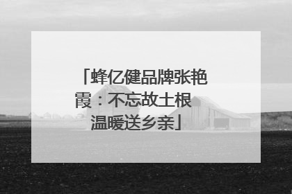 蜂亿健品牌张艳霞：不忘故土根 温暖送乡亲