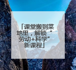 课堂搬到菜地里，解锁“劳动+科学”新课程