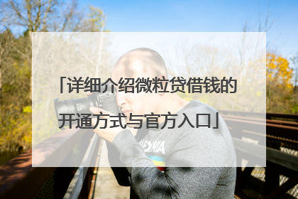 详细介绍微粒贷借钱的开通方式与官方入口