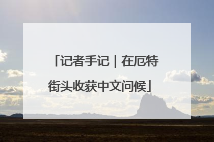 记者手记｜在厄特街头收获中文问候
