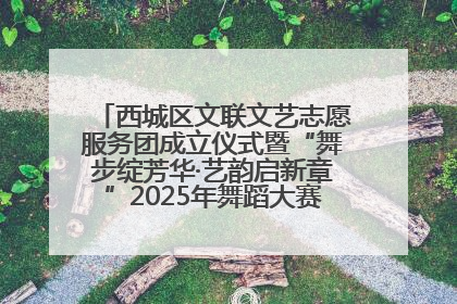 西城区文联文艺志愿服务团成立仪式暨“舞步绽芳华·艺韵启新章”2025年舞蹈大赛展演圆满举办