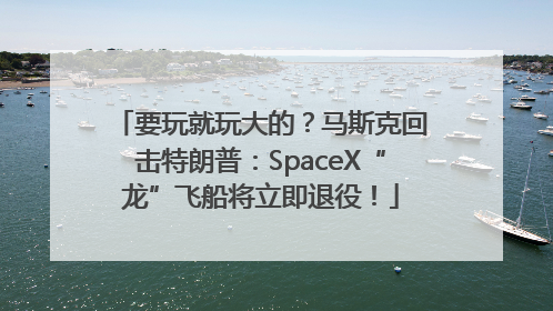 要玩就玩大的？马斯克回击特朗普：SpaceX“龙”飞船将立即退役！