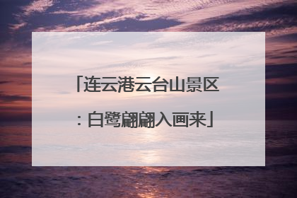 连云港云台山景区：白鹭翩翩入画来